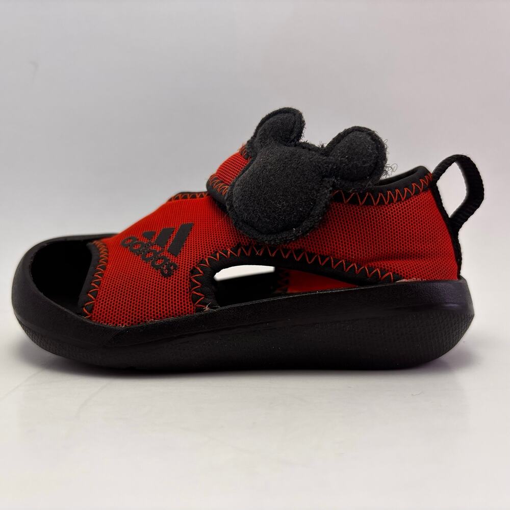 ADIDAS "Alta Venture Mickey" Black /Red Infant Swim Shoes Size 5K